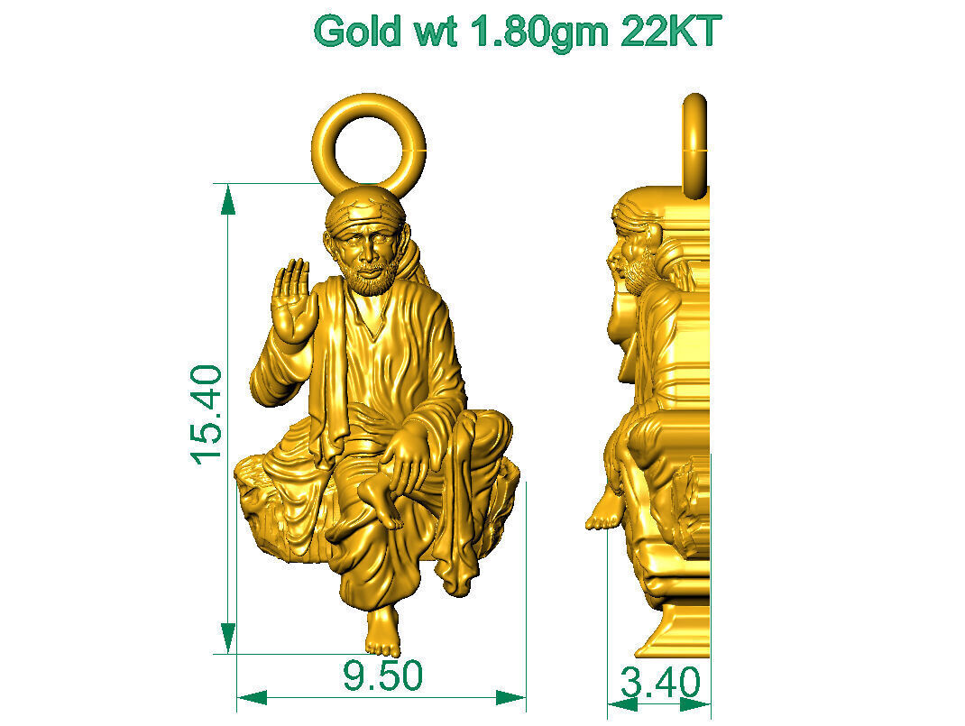 ALL TYPES OF LIGHTWEIGHT MURTI GOD IDOL PENDENT 3D print model_38