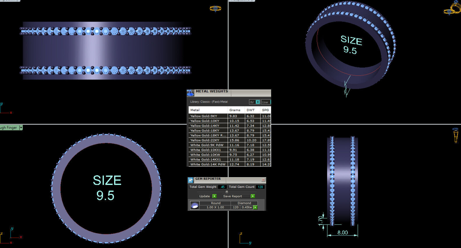 screw bands  3D model_1