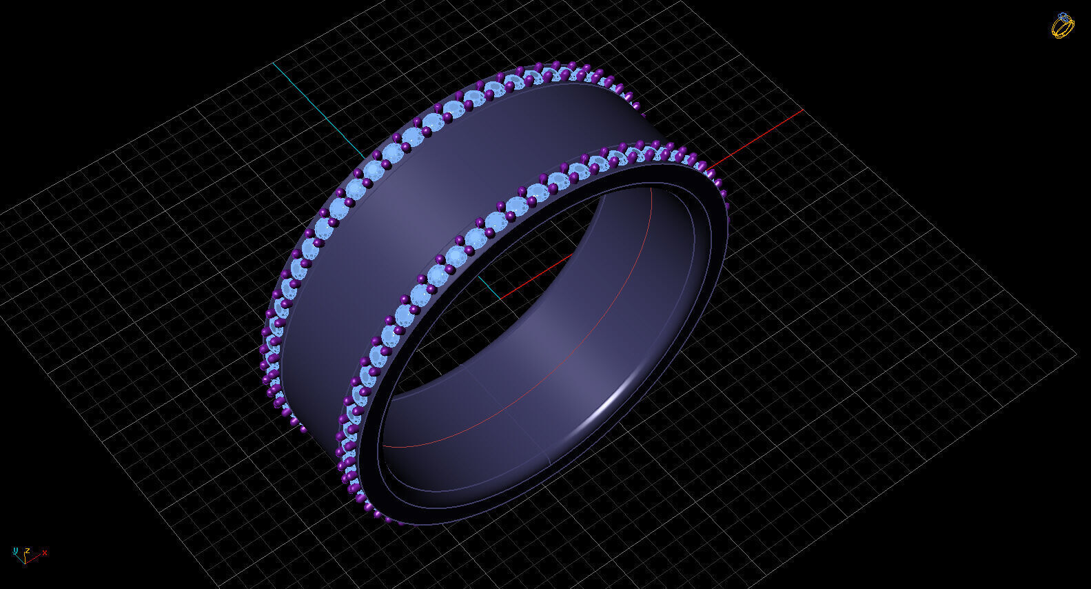 screw bands  3D model_4