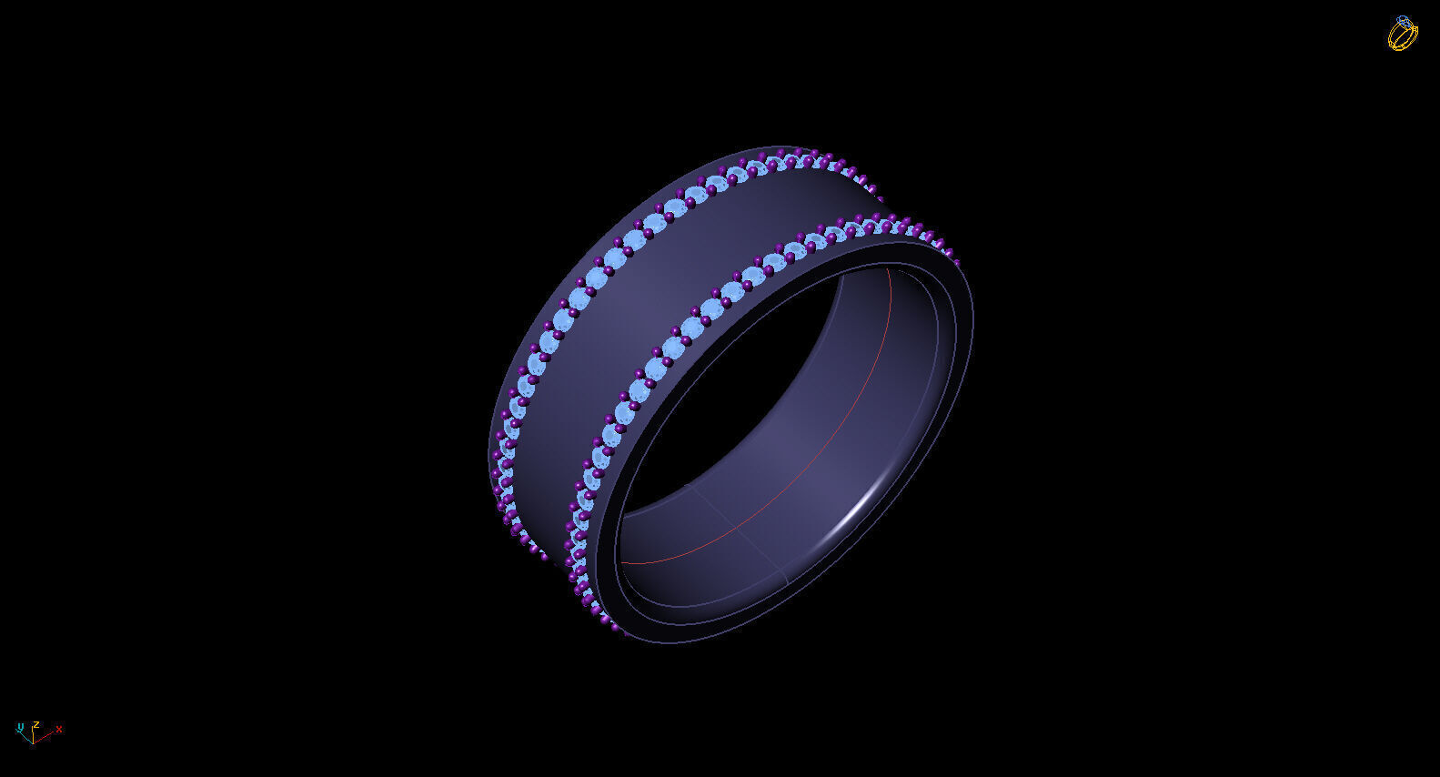 screw bands  3D model_3