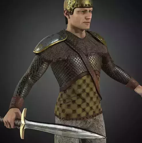 Rigged Fantasy Medieval Character