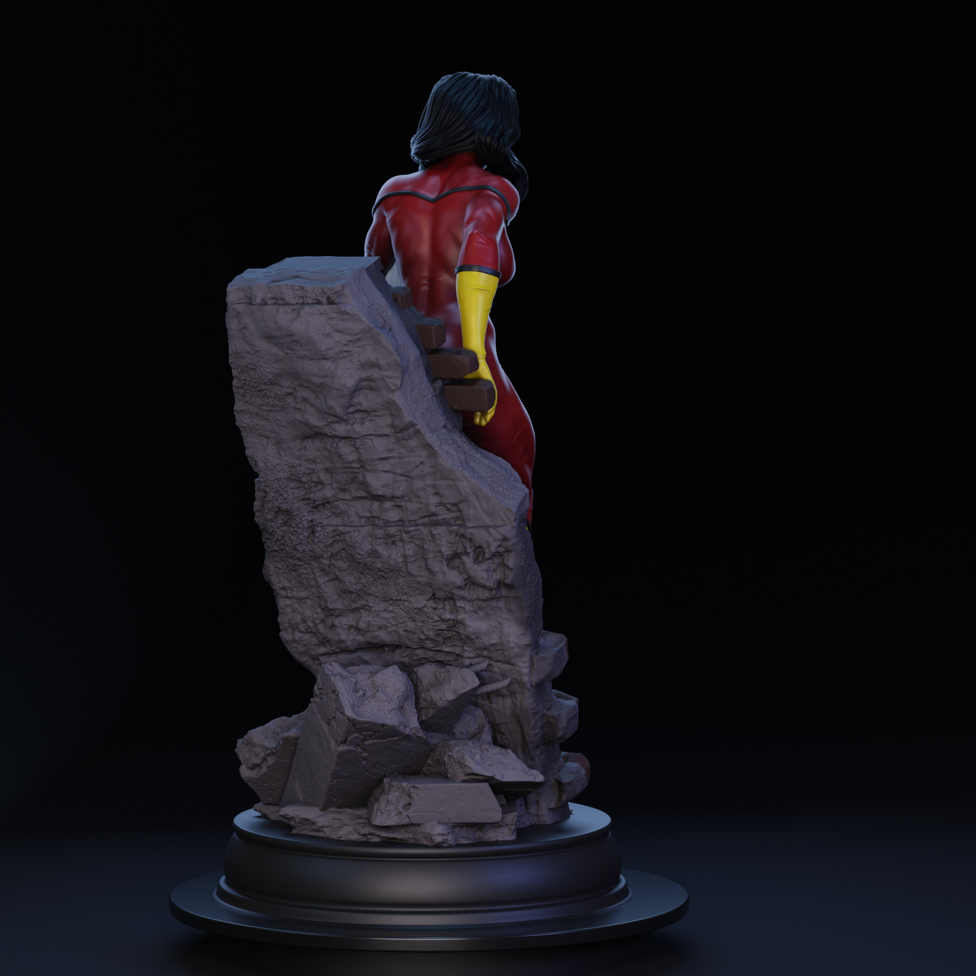 Spider-Woman 01 3D print model_8