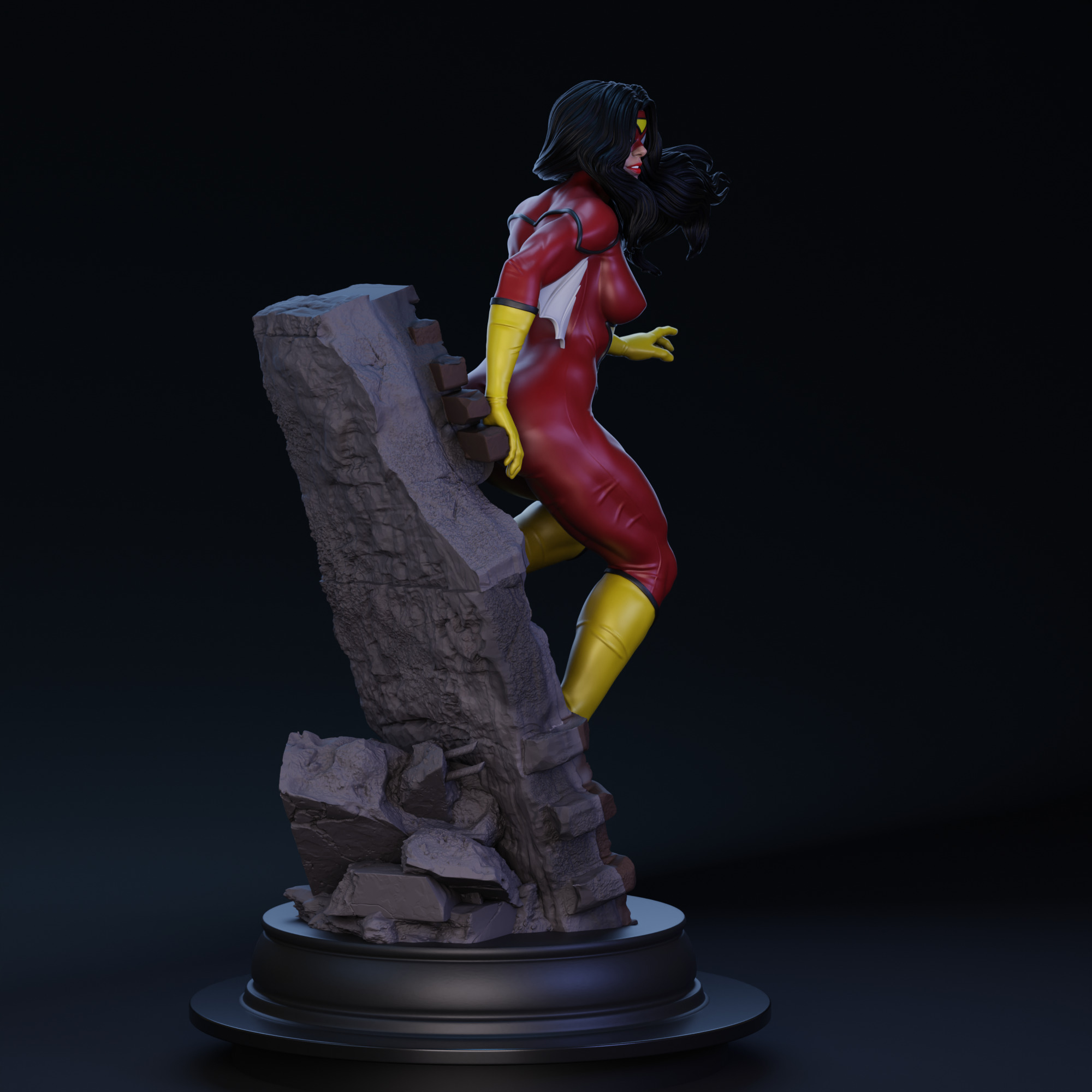 Spider-Woman 01 3D print model_4