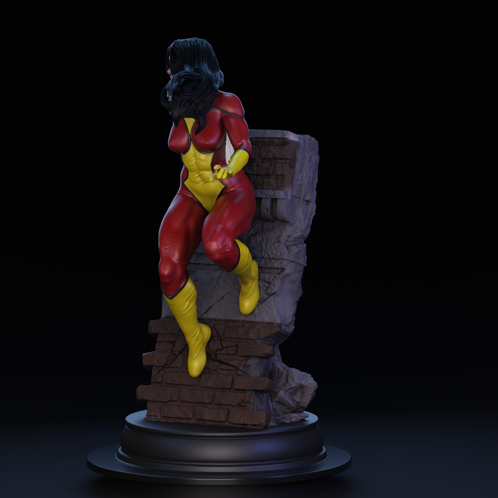 Spider-Woman 01 3D print model_6