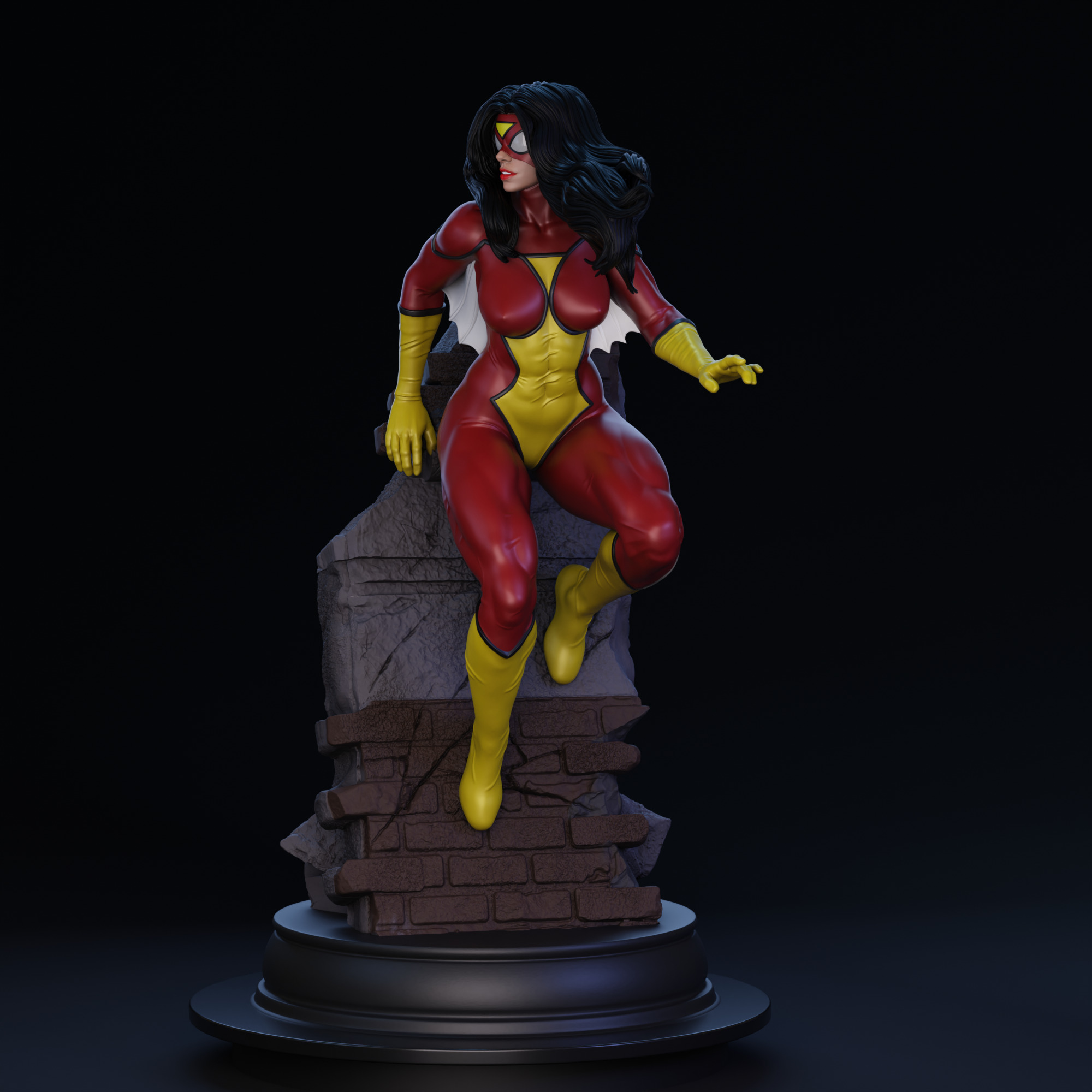 Spider-Woman 01 3D print model_5
