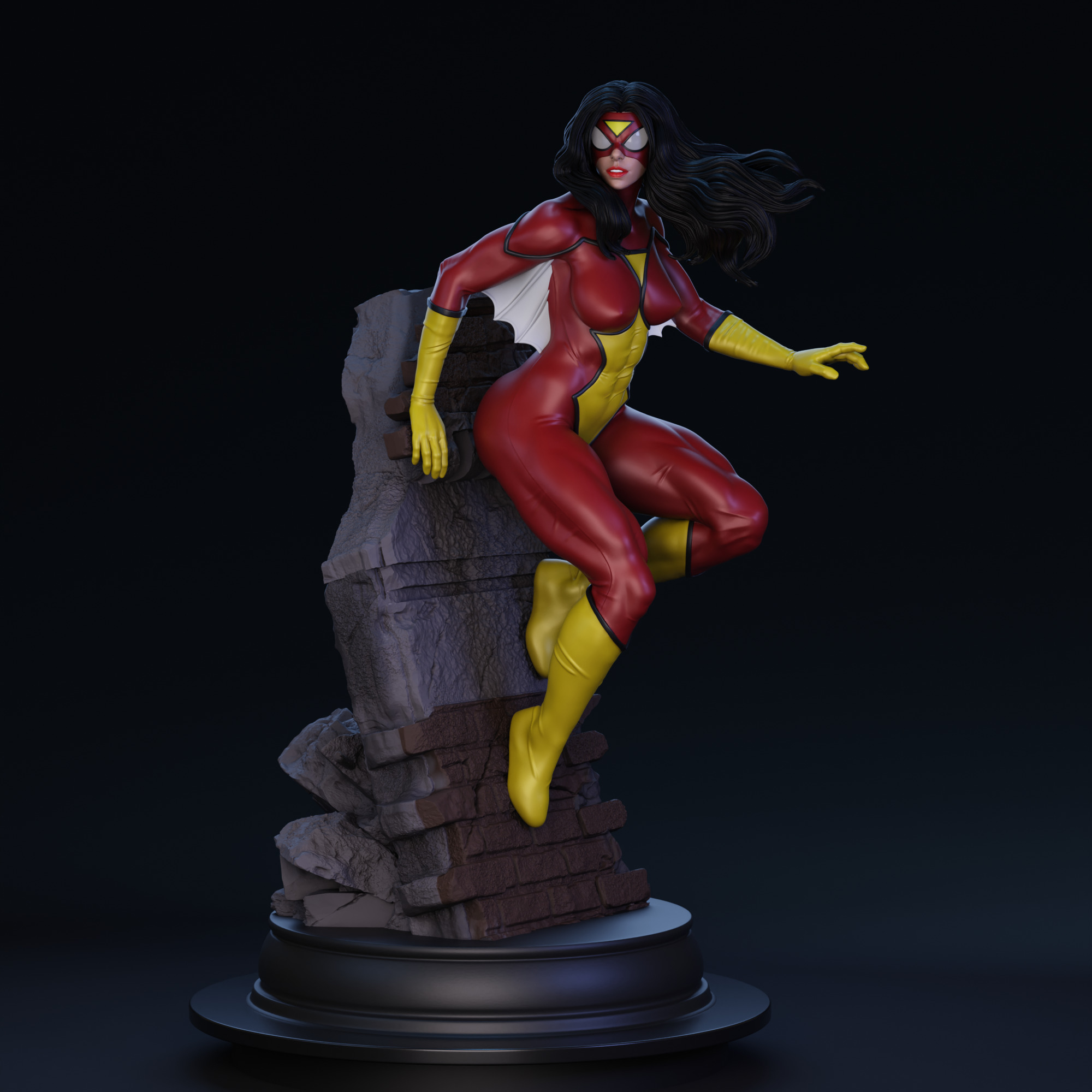 Spider-Woman 01 3D print model_7