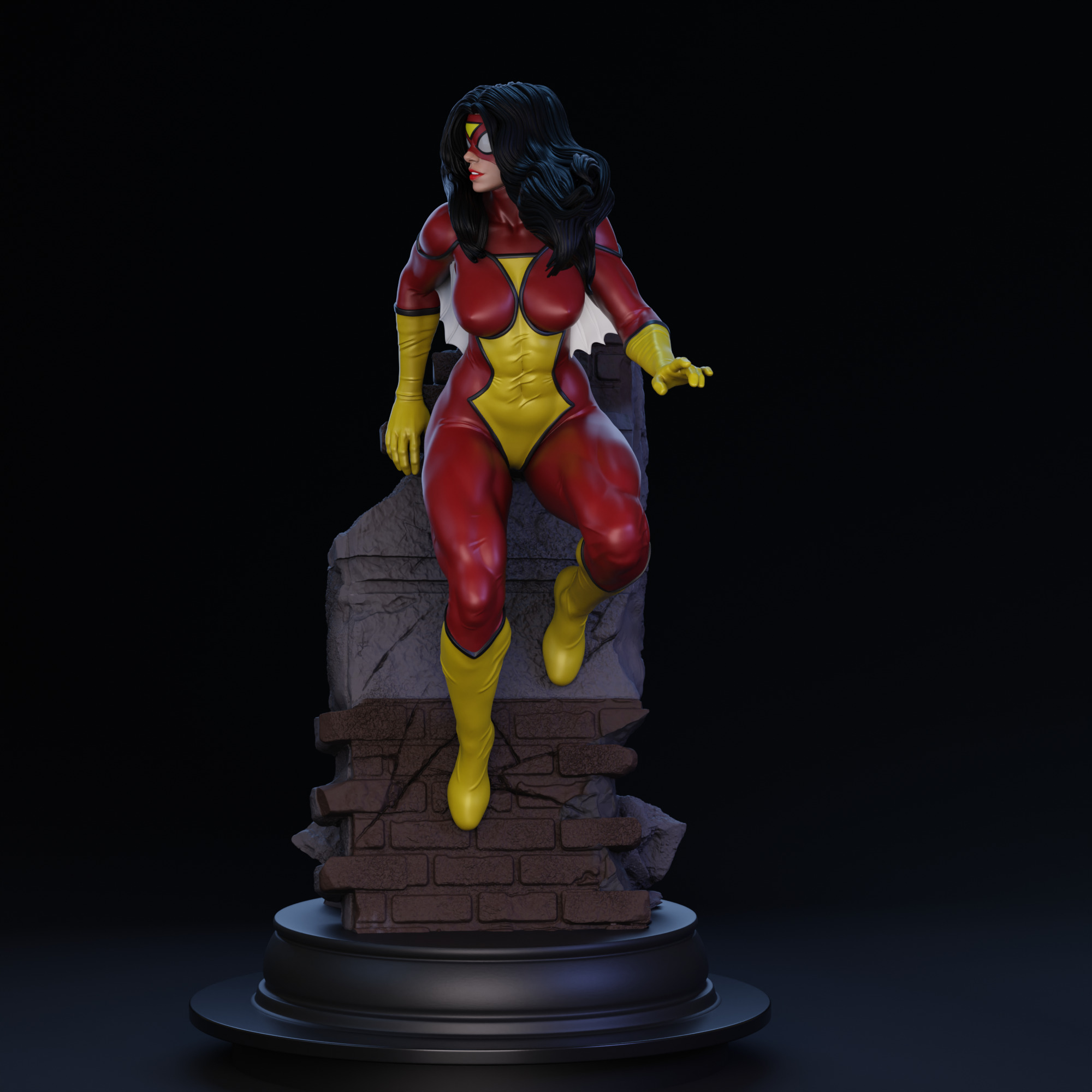 Spider-Woman 01 3D print model_3