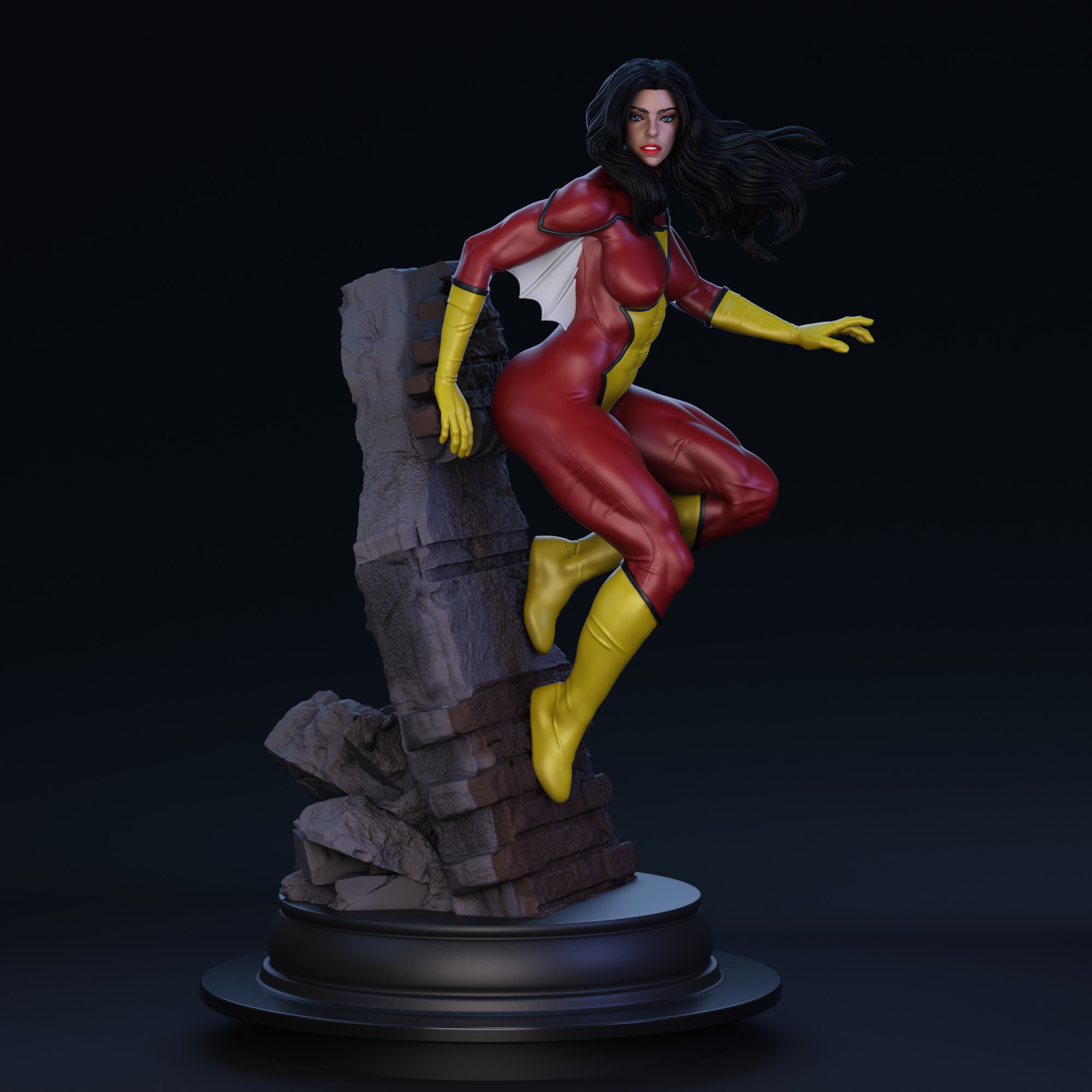 Spider-Woman 01 3D print model_9