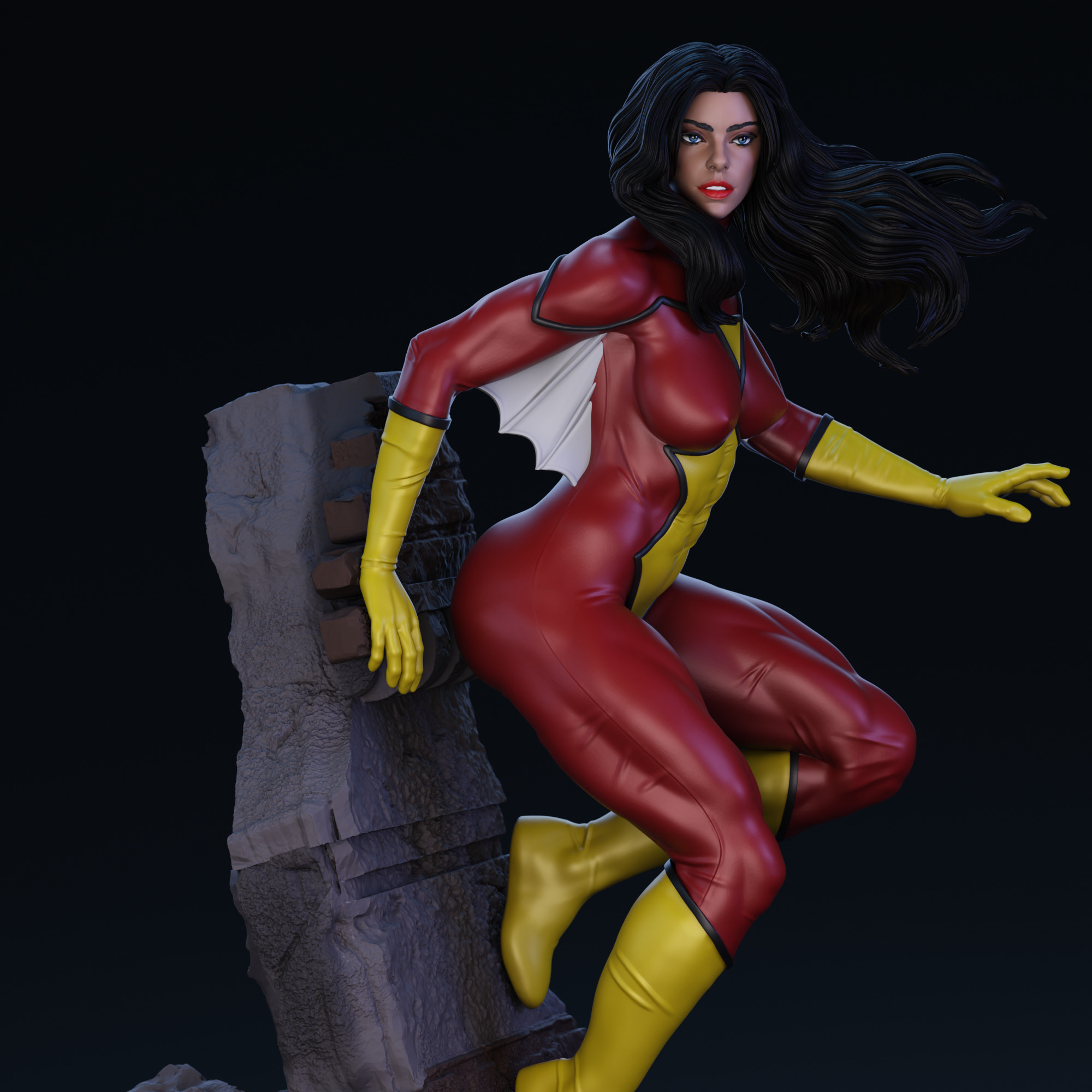Spider-Woman 01 3D print model_1