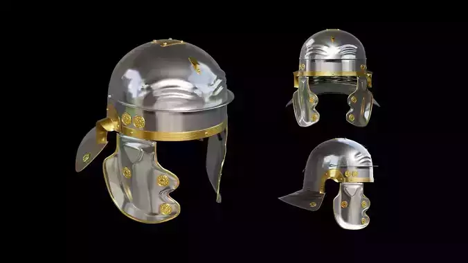 Roman Imperial Gallic Helm 3D Model