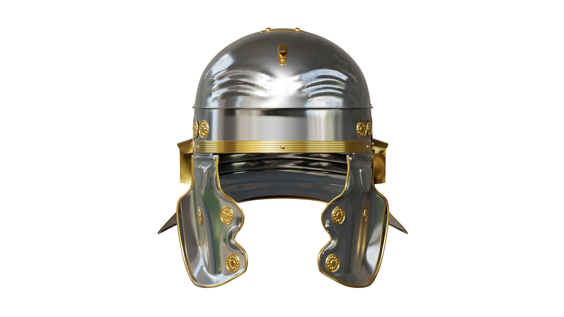 Roman Imperial Gallic Helm 3D Model 3D model_4