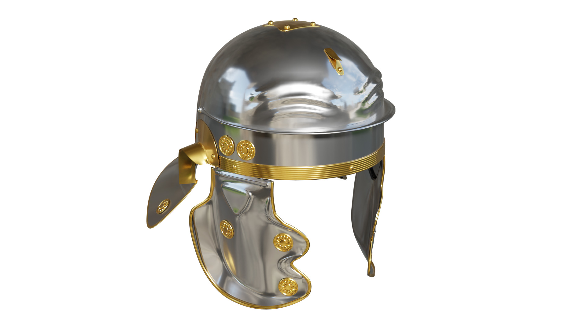 Roman Imperial Gallic Helm 3D Model 3D model_2