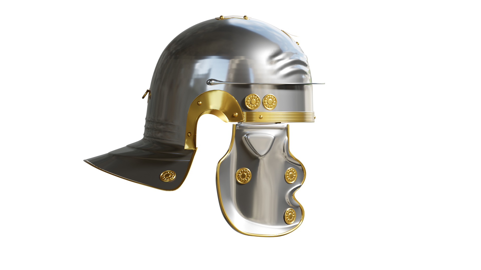 Roman Imperial Gallic Helm 3D Model 3D model_5