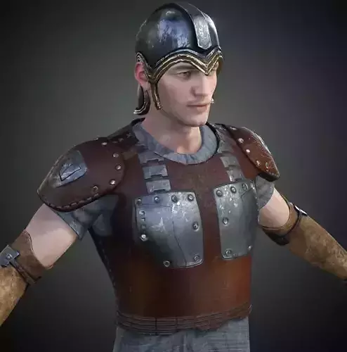 Rigged Fantasy Medieval Character