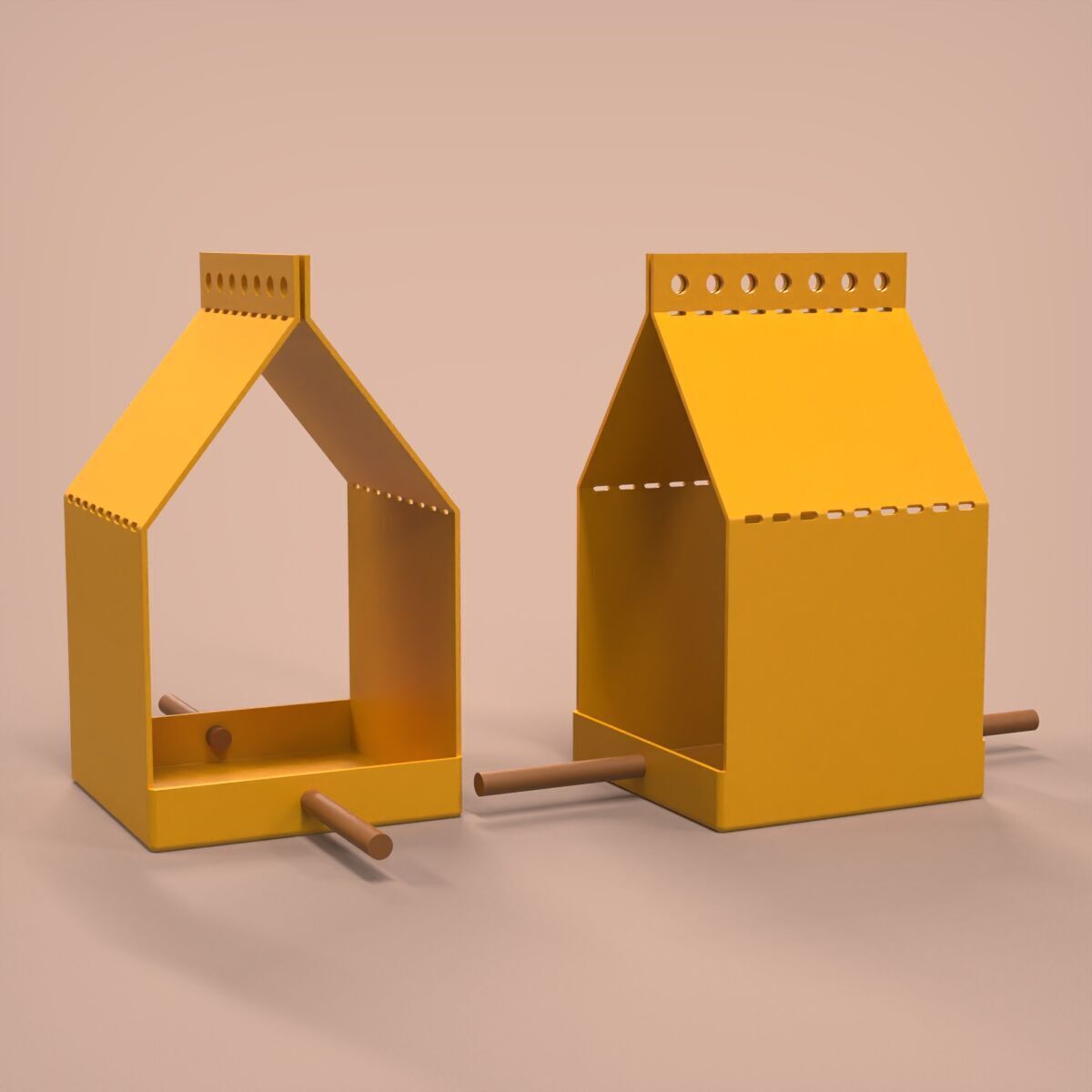 Bird Feeder 3D print model_7