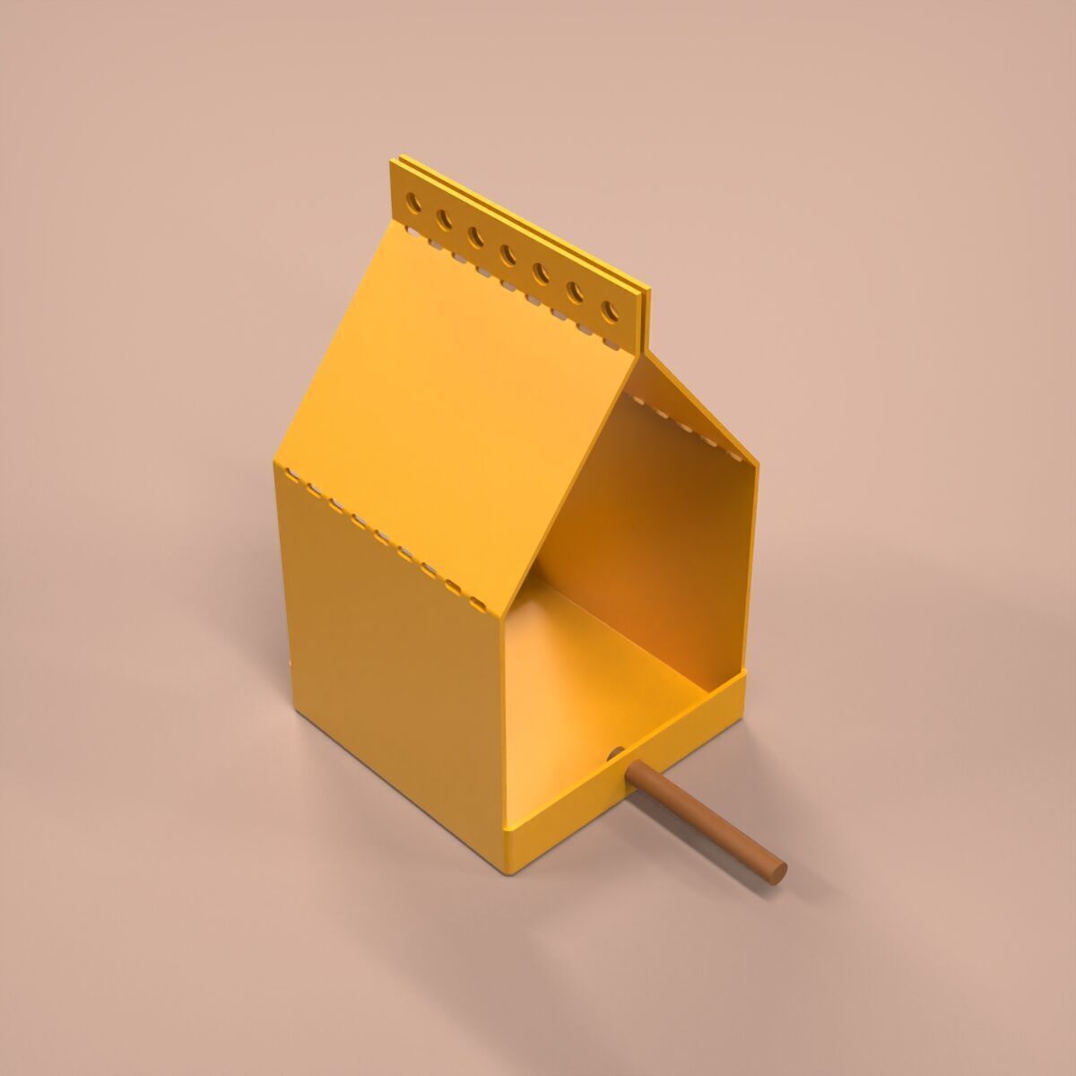 Bird Feeder 3D print model_9