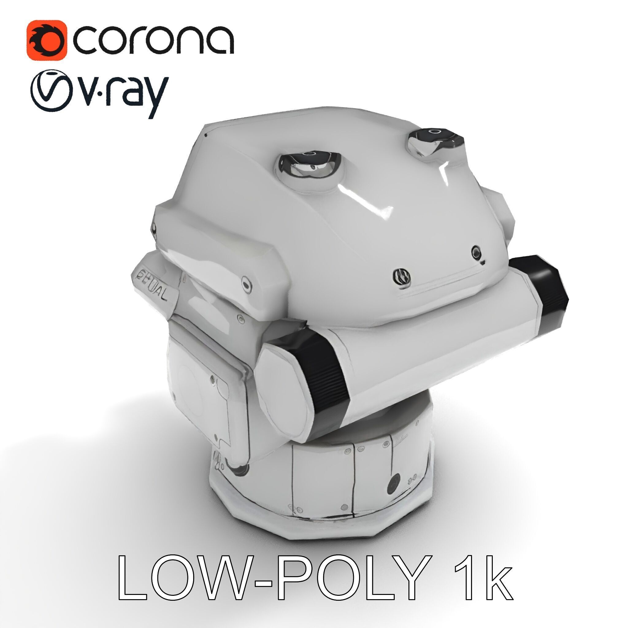 Precision Optical Device Model Pack Low-poly 3D model_9