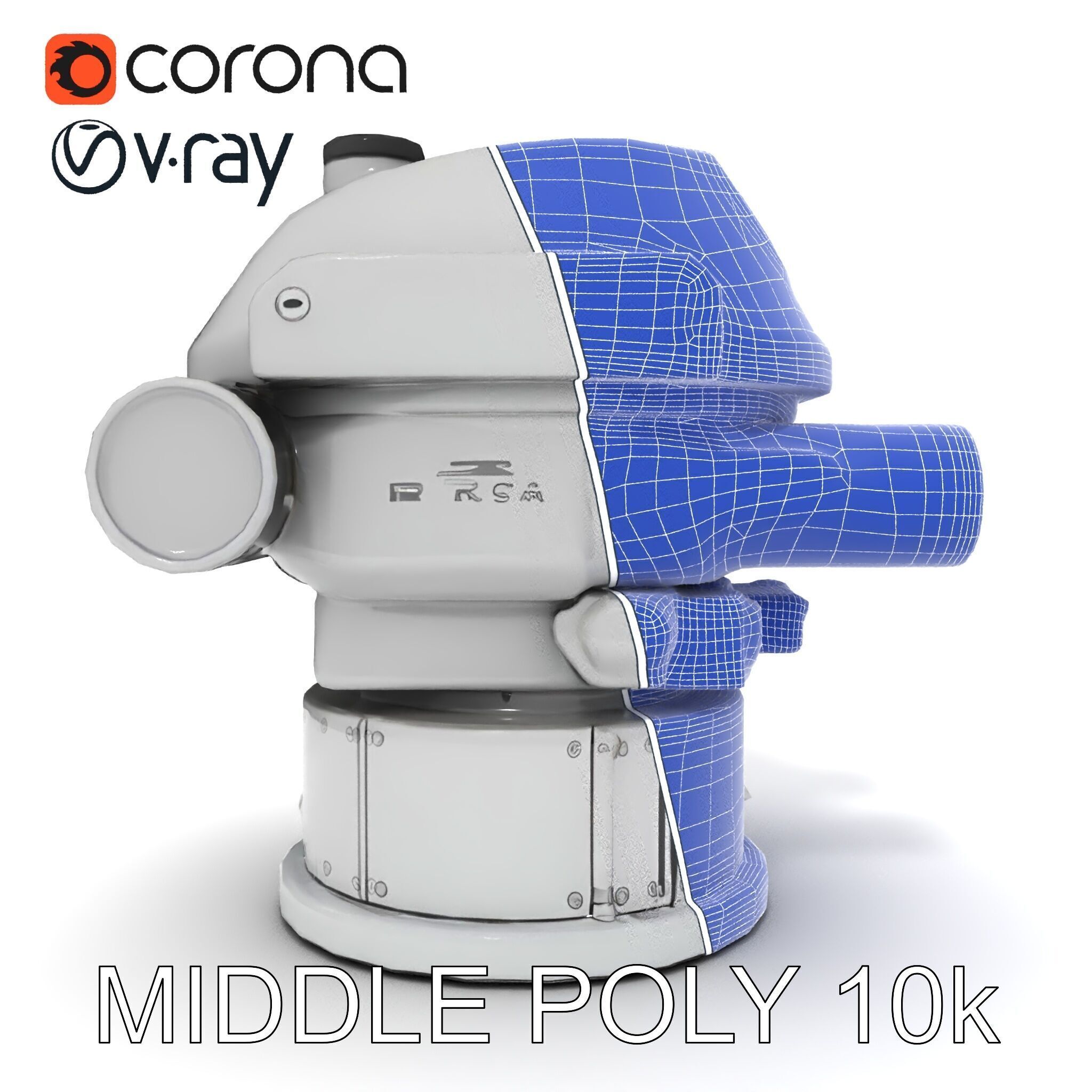 Precision Optical Device Model Pack Low-poly 3D model_33