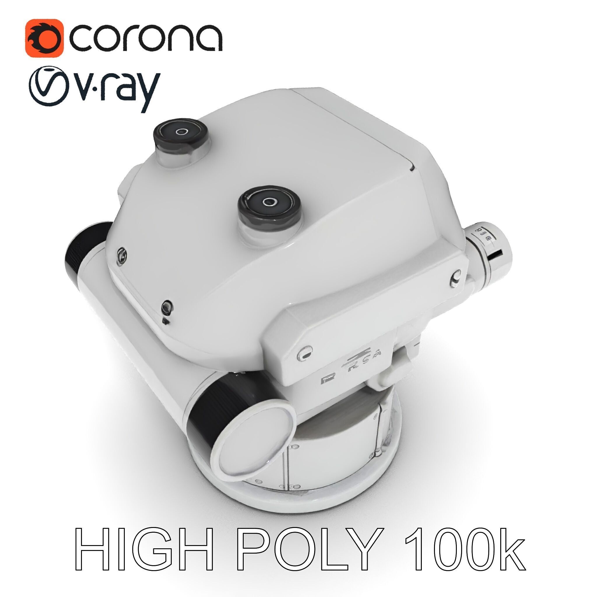 Precision Optical Device Model Pack Low-poly 3D model_35