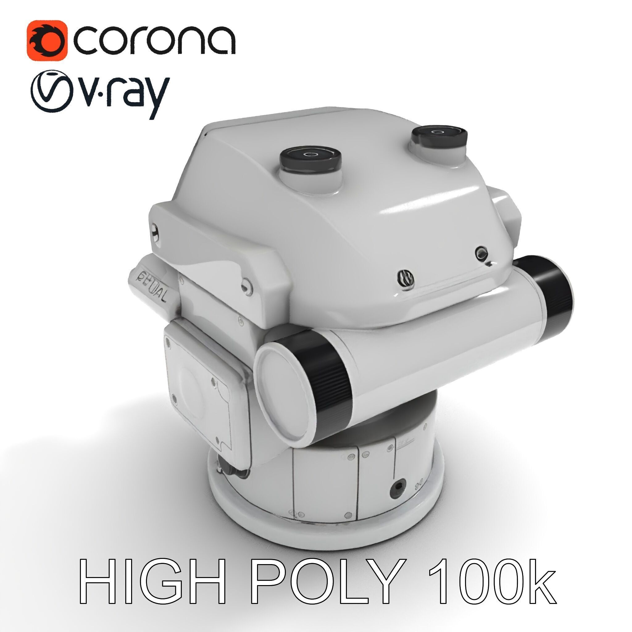 Precision Optical Device Model Pack Low-poly 3D model_26