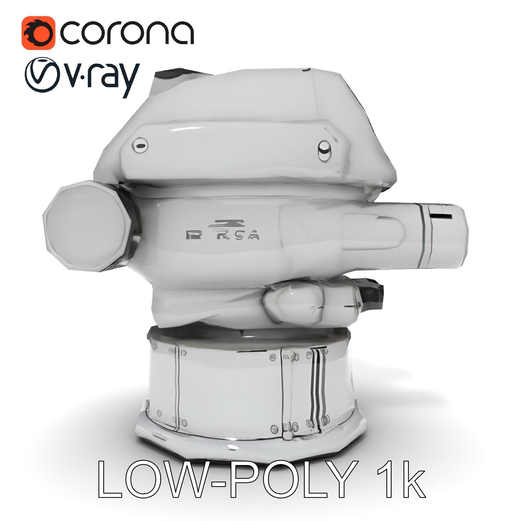 Precision Optical Device Model Pack Low-poly 3D model_25