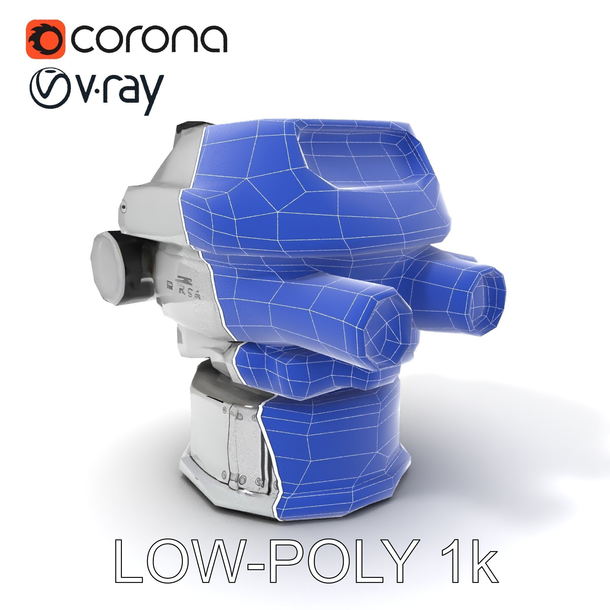 Precision Optical Device Model Pack Low-poly 3D model_7