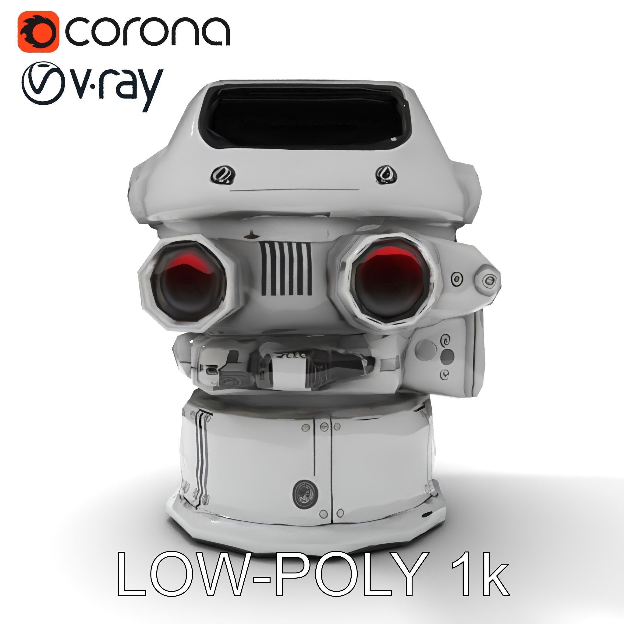 Precision Optical Device Model Pack Low-poly 3D model_12