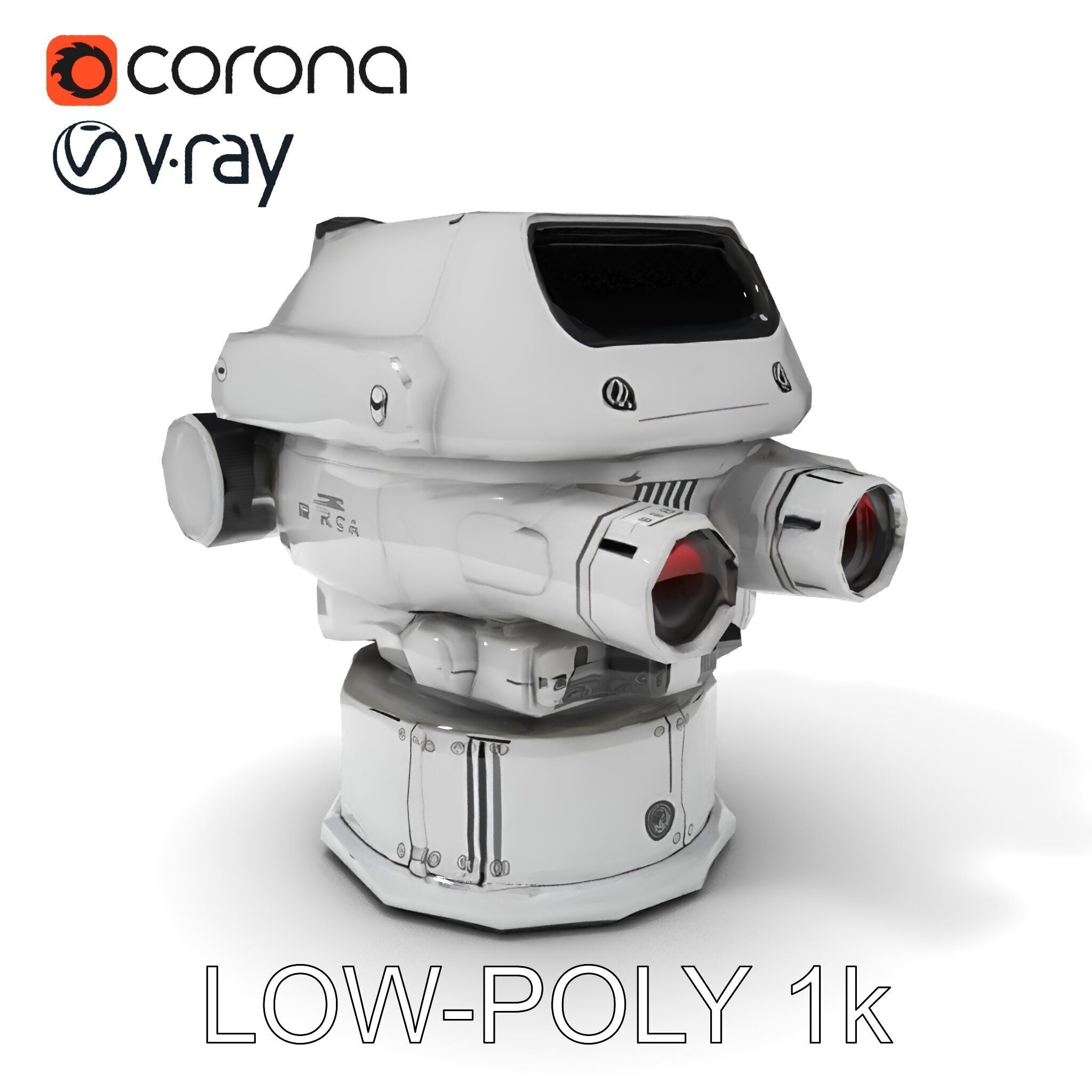 Precision Optical Device Model Pack Low-poly 3D model_15