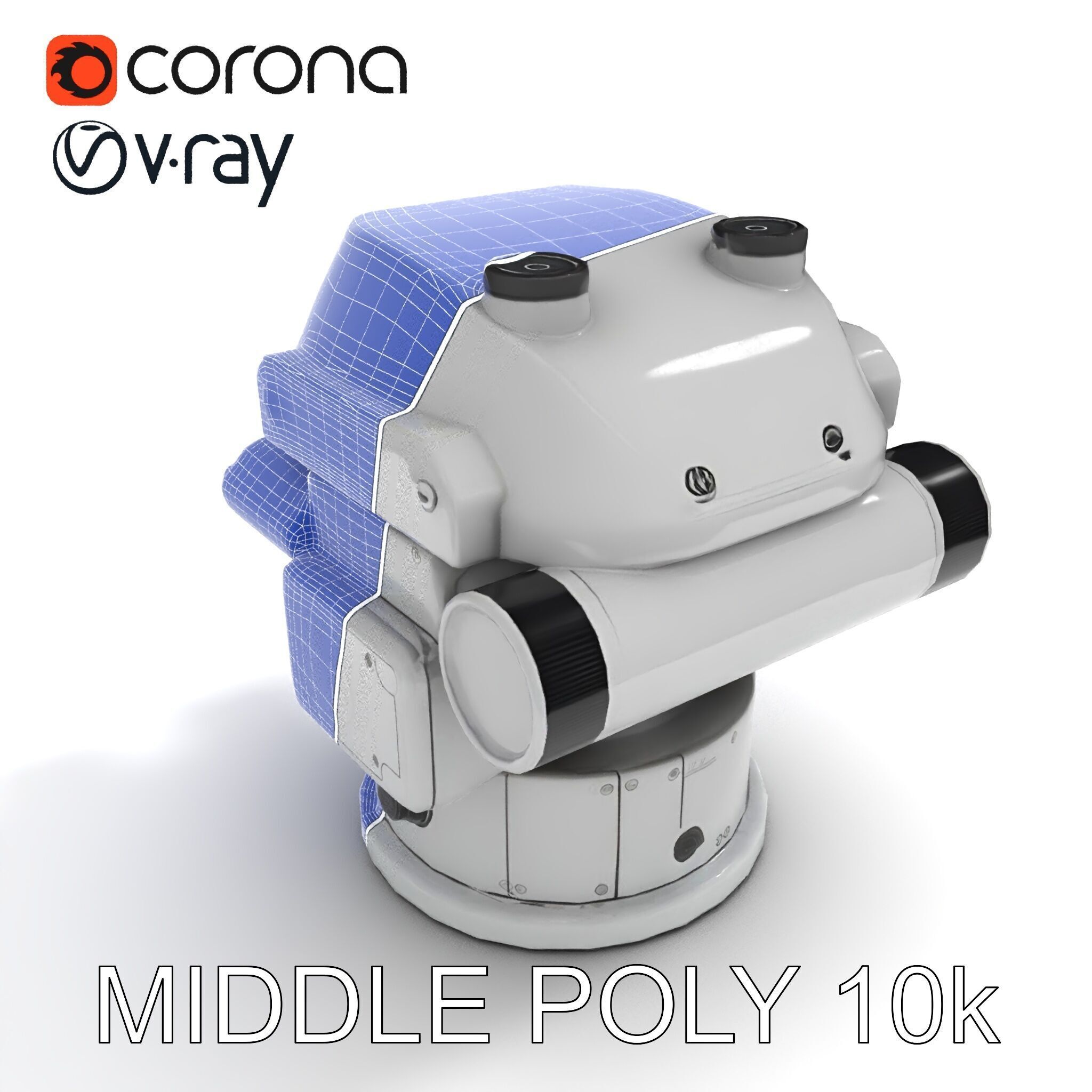 Precision Optical Device Model Pack Low-poly 3D model_14