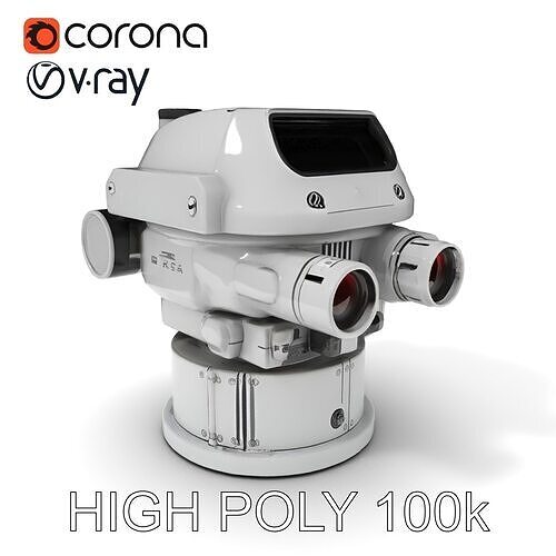 Precision Optical Device Model Pack Low-poly 3D model