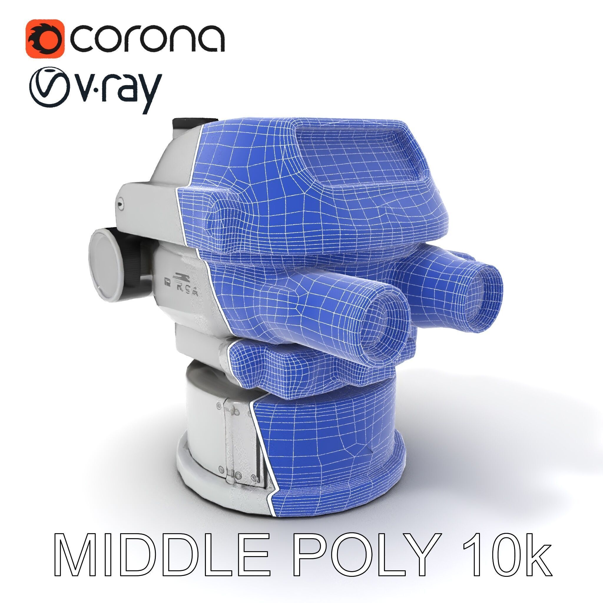 Precision Optical Device Model Pack Low-poly 3D model_27