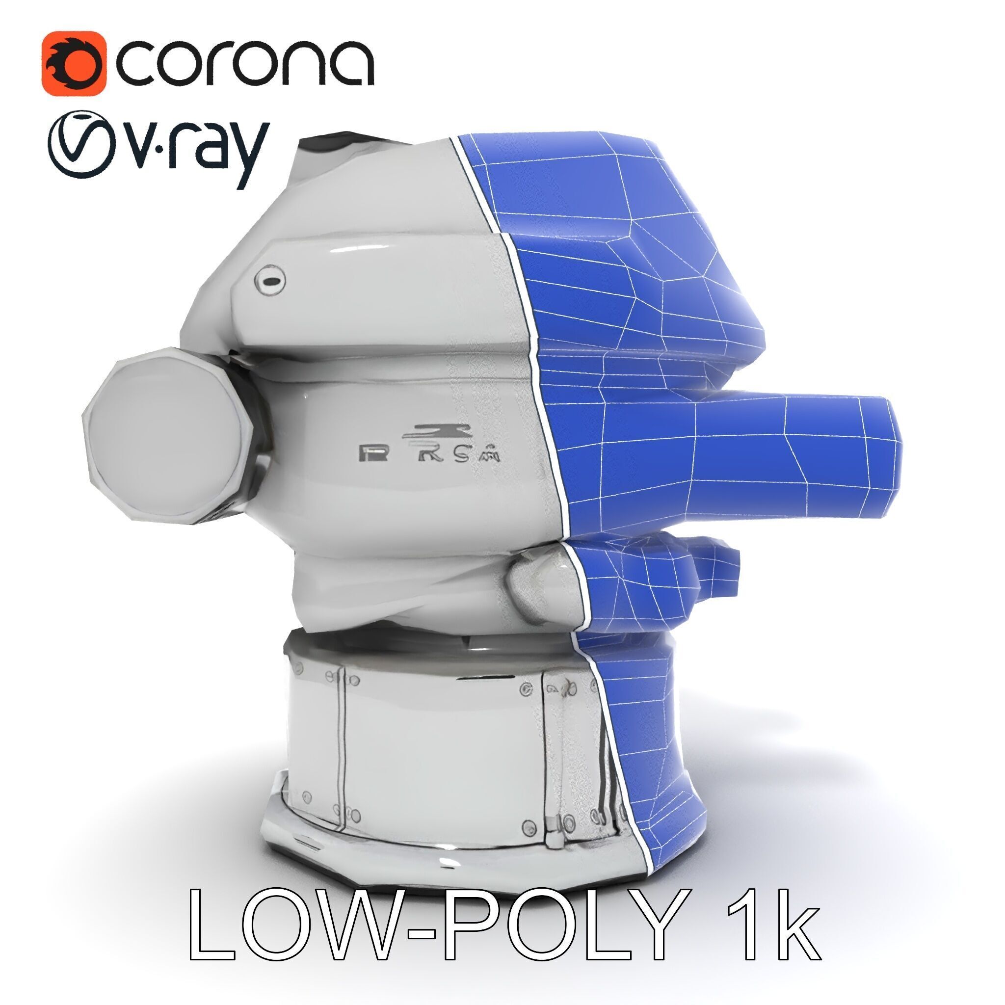 Precision Optical Device Model Pack Low-poly 3D model_22