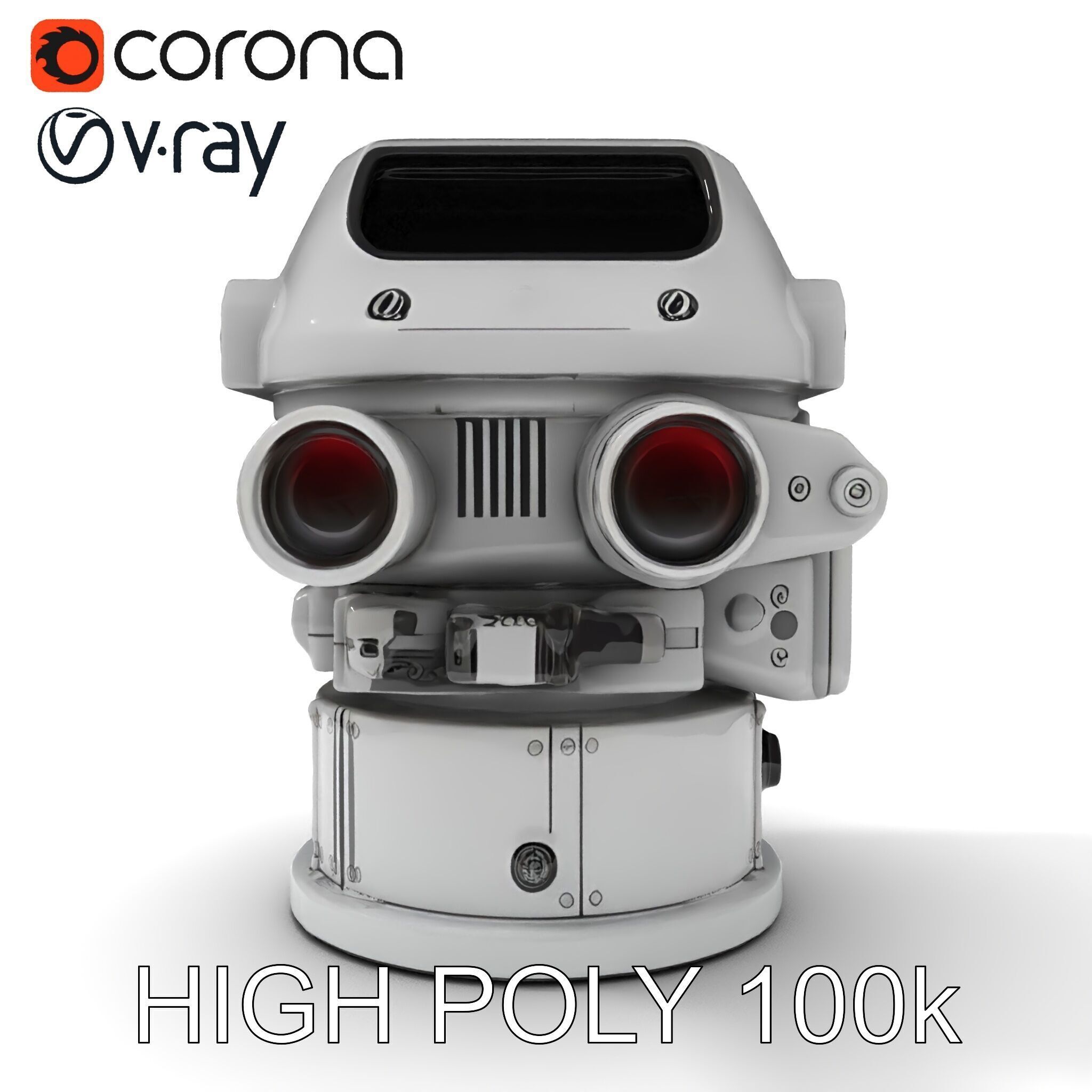 Precision Optical Device Model Pack Low-poly 3D model_32