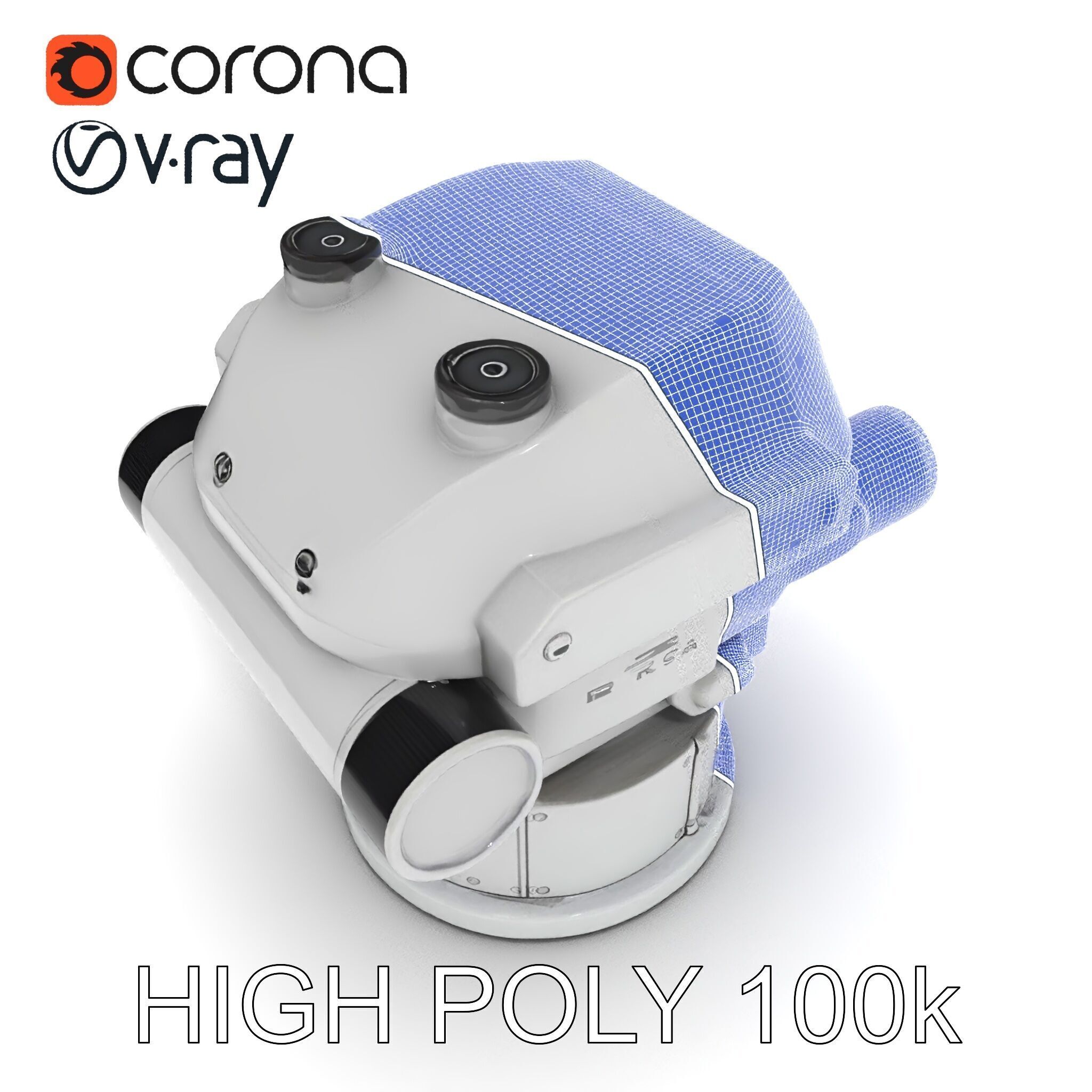 Precision Optical Device Model Pack Low-poly 3D model_23