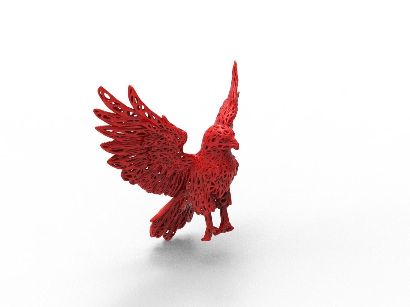 Eagle Voronoi Style 3D print model_2