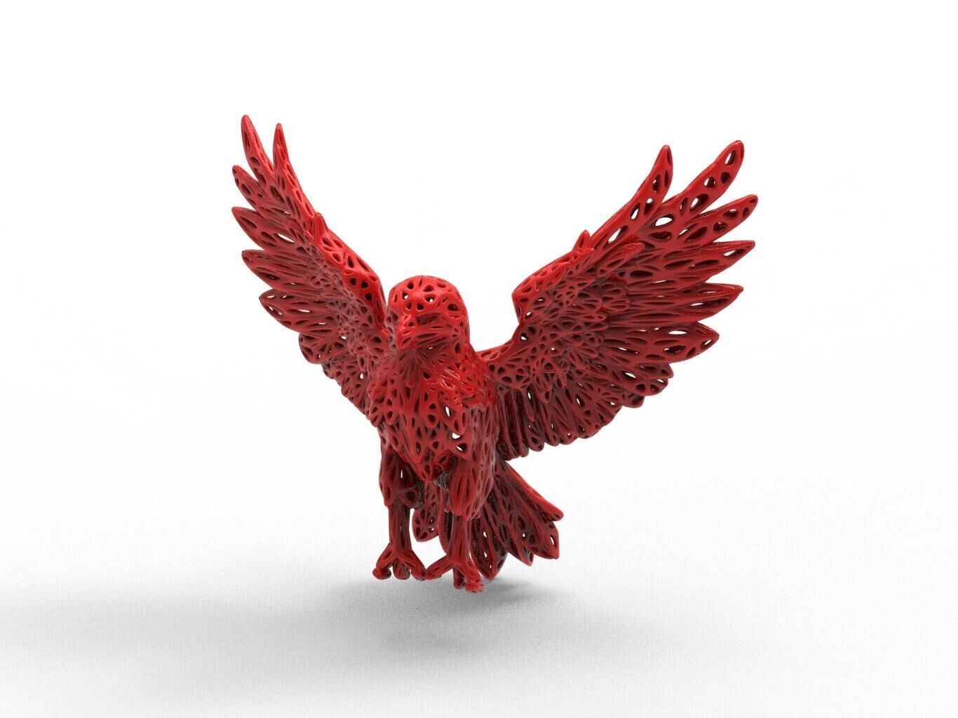 Eagle Voronoi Style 3D print model_3