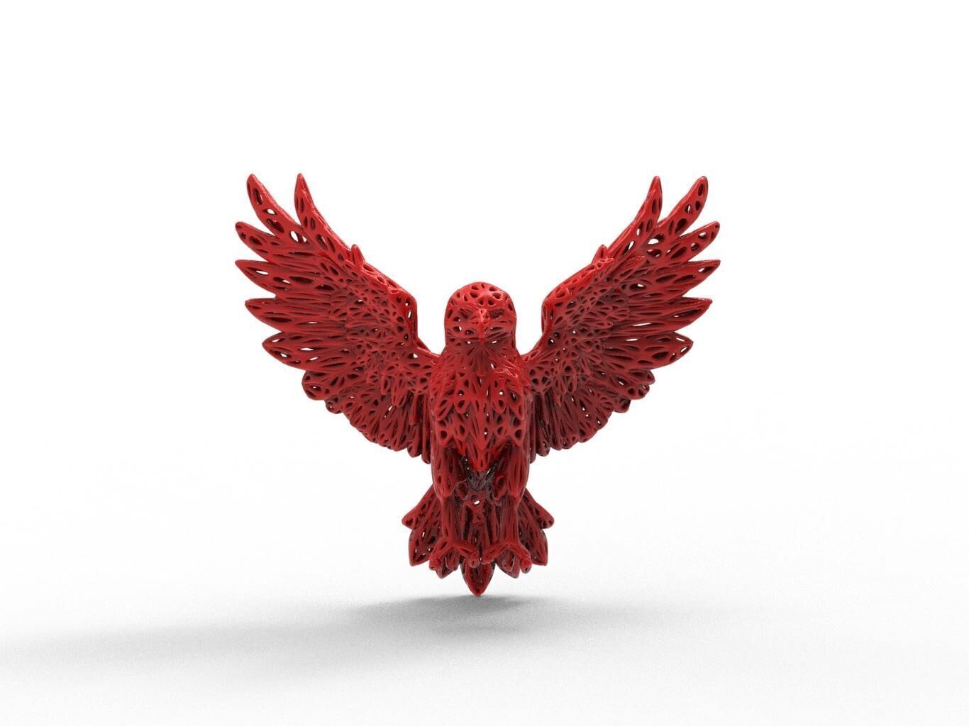 Eagle Voronoi Style 3D print model_4
