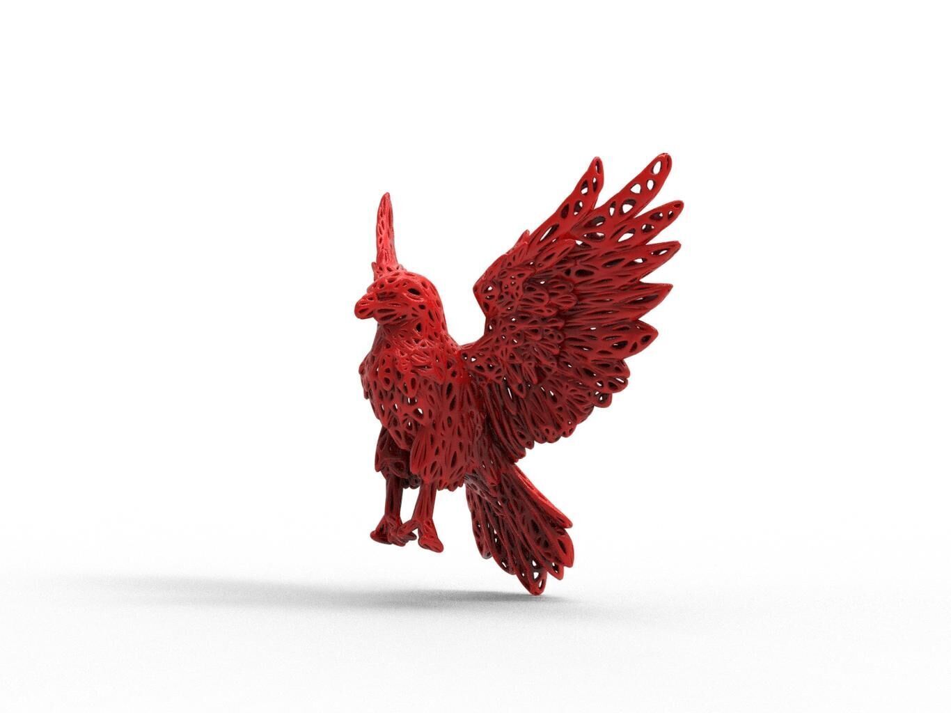 Eagle Voronoi Style 3D print model_1