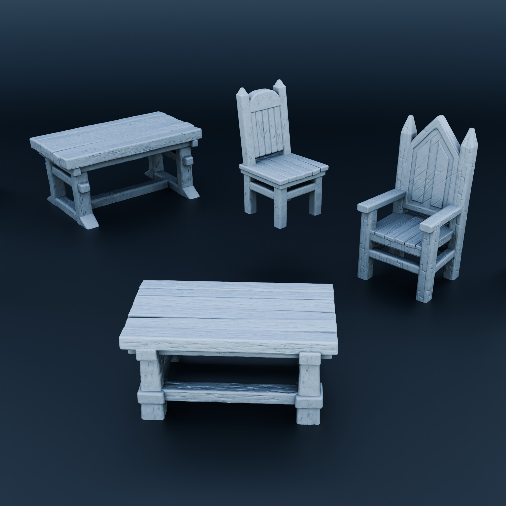 Medieval props 3D print model_1