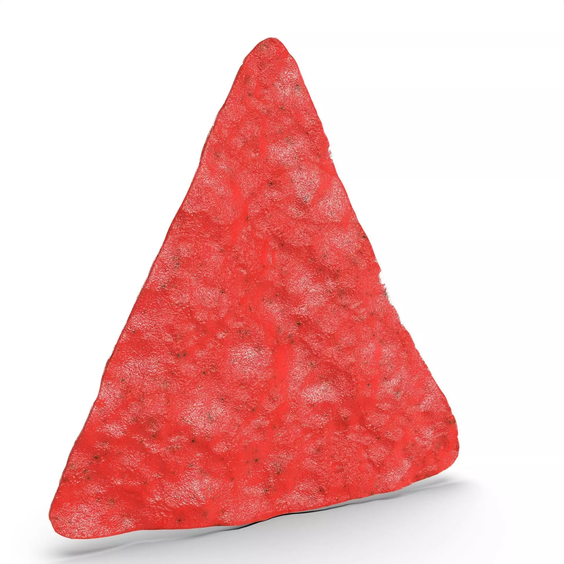 Realistic Red Nachos Tortilla Chip with Detailed Texture 3D model