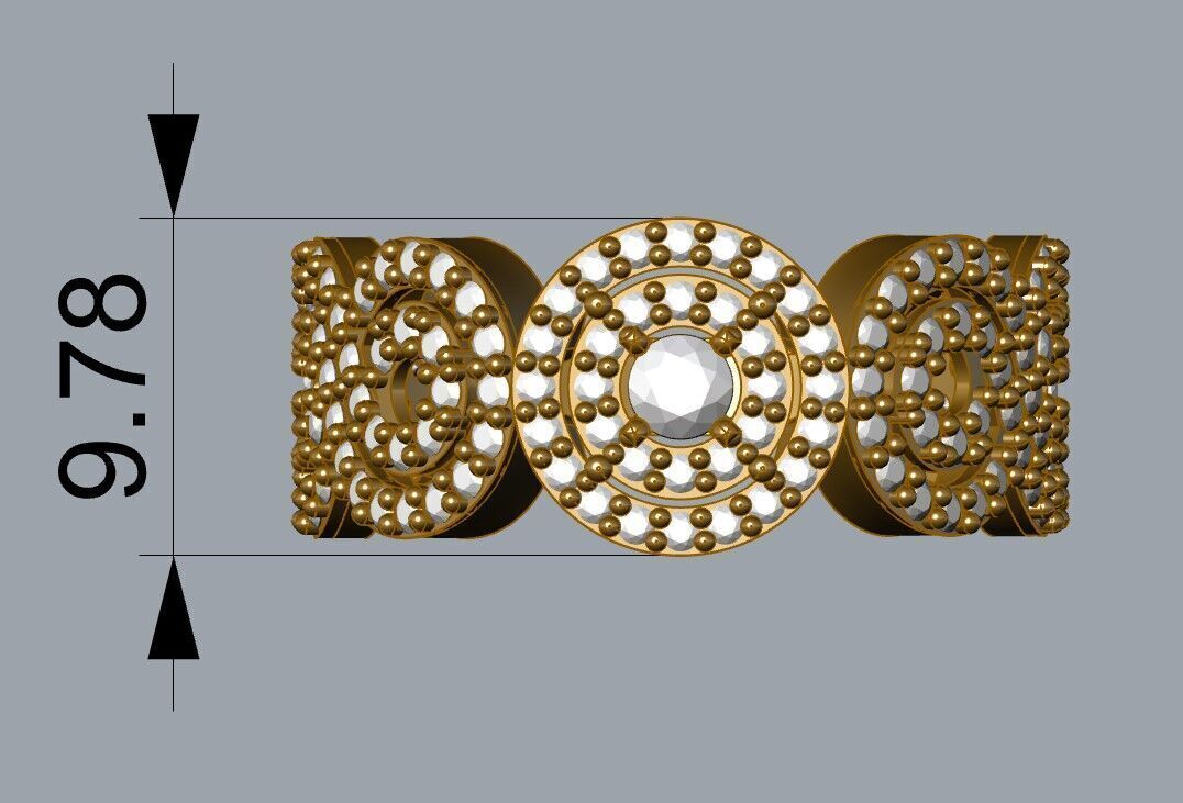 Solitaire ring 3D print model_2