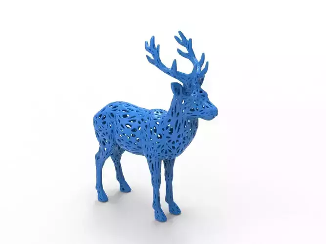 Fallow deer Voronoi Style