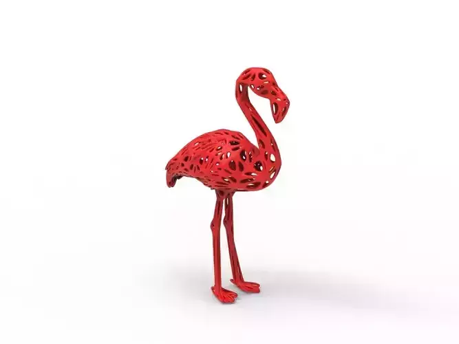 Flamingo Voronoi Style
