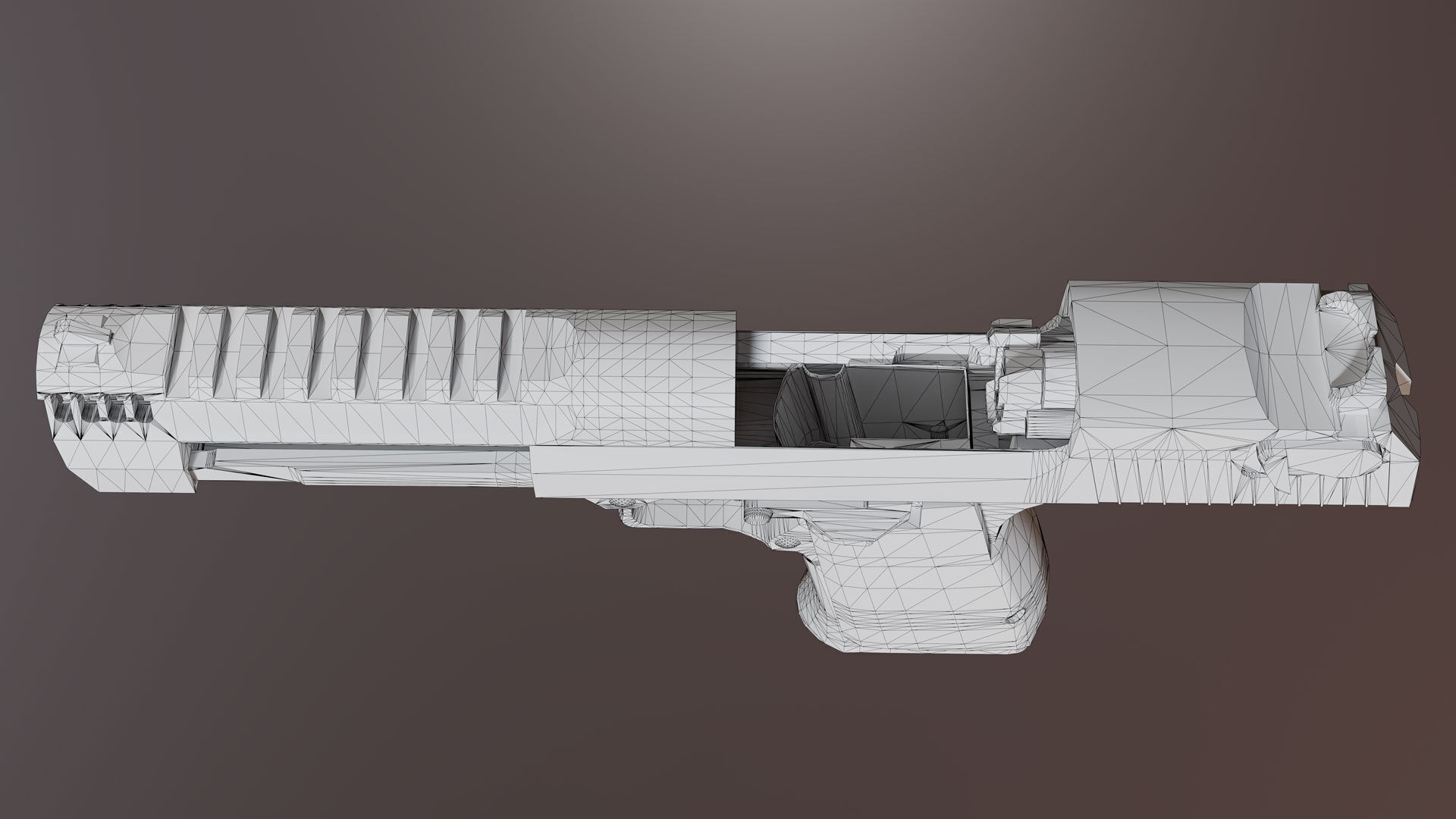 Desert Eagle Low-poly 3D model_13