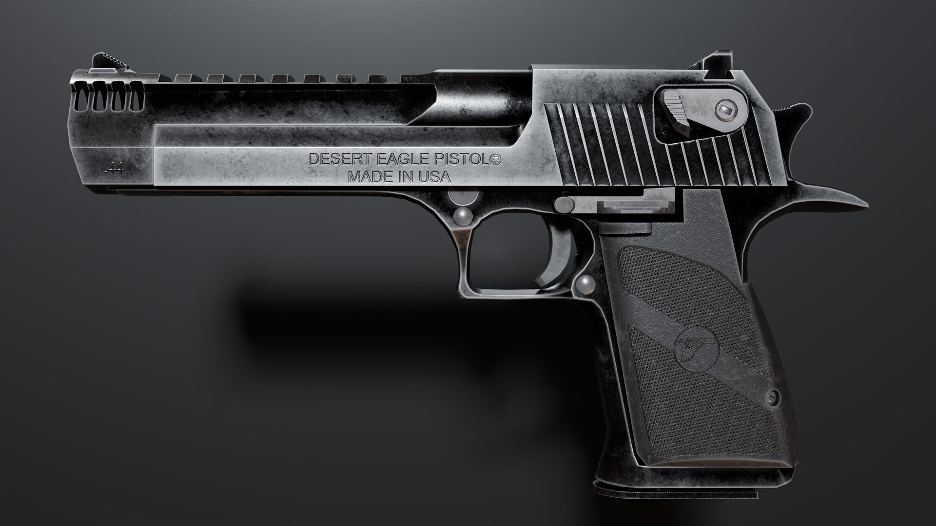 Desert Eagle  Low-poly 3D model_1