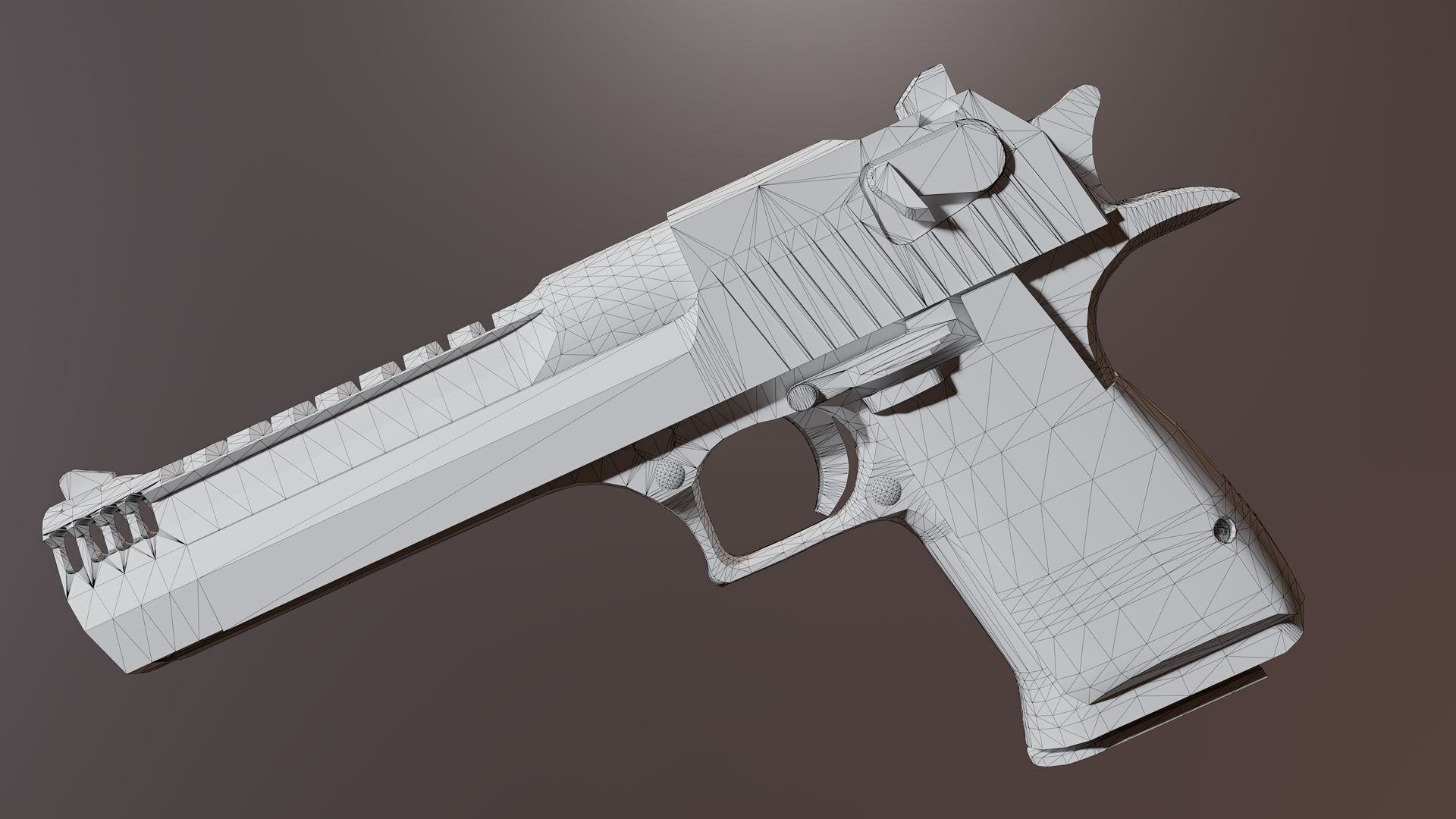Desert Eagle  Low-poly 3D model_12