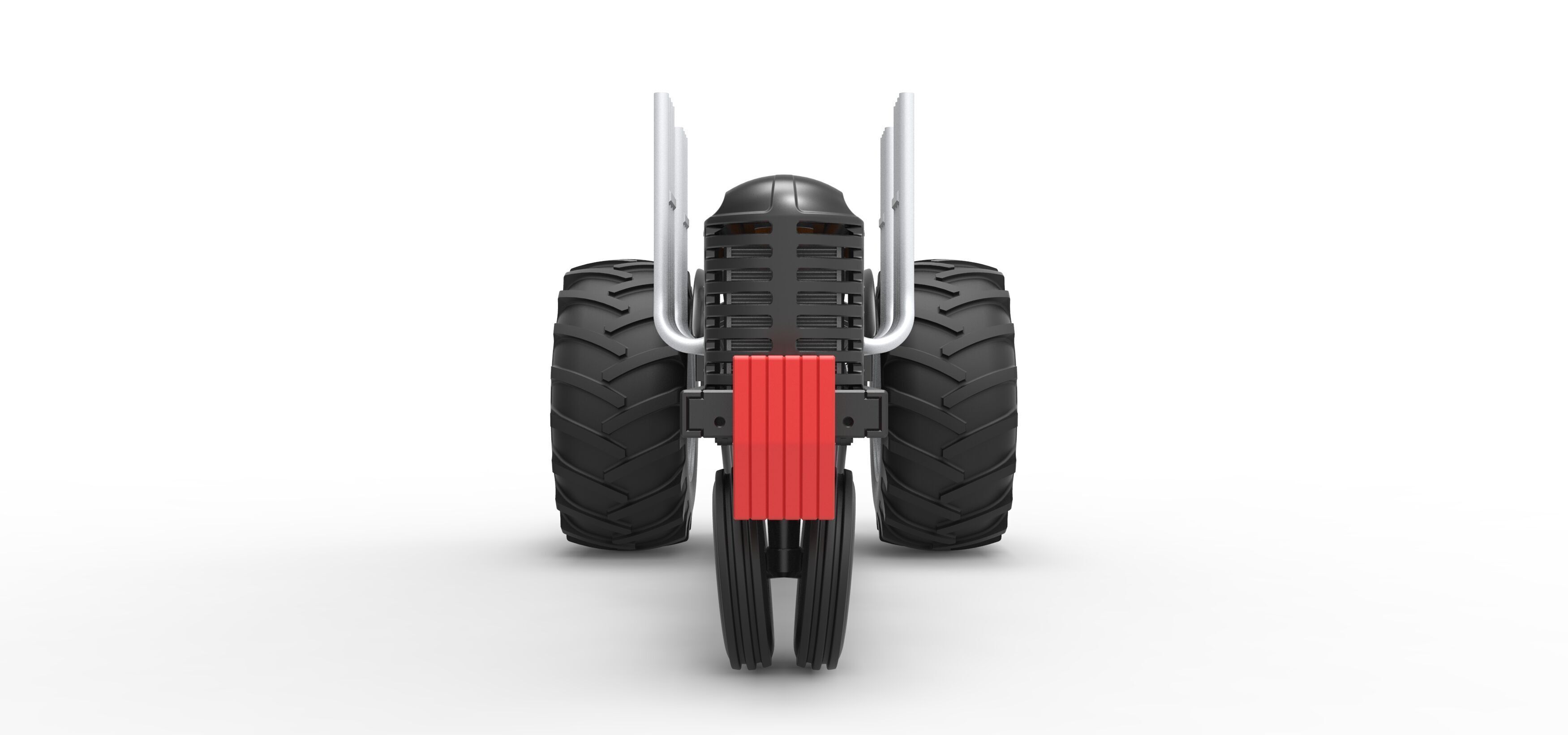 Vintage Small block Pulling tractor Version 3 Scale 1 to 25 3D print model_7