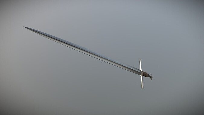 Longsword Low-poly 3D model