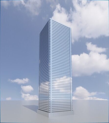 Parametric Building 1a11 3D model 3