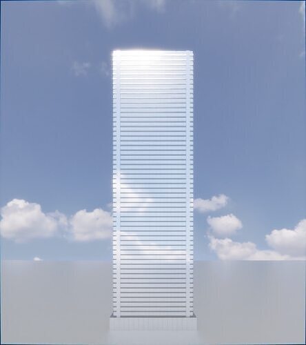 Parametric Building 1a11 3D model 2